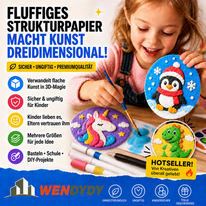 IEY® 3D-Strukturpapier mit Aufpluster-Effekt 🌿