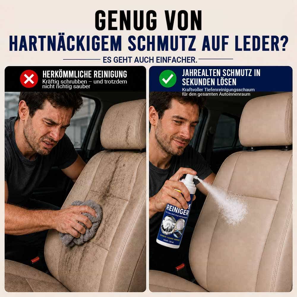 Entfernt jahrelangen Schmutz in Sekunden – kraftvoller Tiefenreinigungsschaum für den gesamten Autoinnenraum 🎄🎄