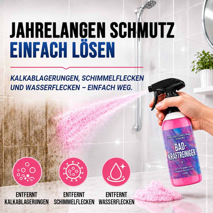 Jahrelangen Badschmutz wegsprühen — Stark gegen Kalk, Schimmel, Wasserflecken & mehr ✨