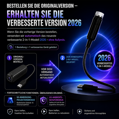 BVJ® Nachtlicht-Projektor – intelligenter holografischer Sternenprojektor🥳 Über 50.000 zufriedene Nutzer🏆