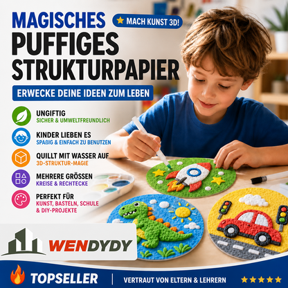 IEY® 3D-Strukturpapier mit Aufpluster-Effekt 🌿