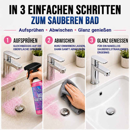 Jahrelangen Badschmutz wegsprühen — Stark gegen Kalk, Schimmel, Wasserflecken & mehr ✨