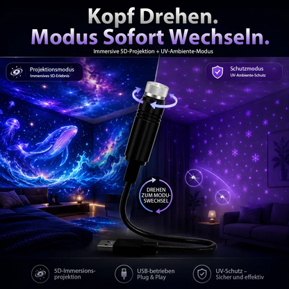 BVJ® Nachtlicht-Projektor – intelligenter holografischer Sternenprojektor🥳 Über 50.000 zufriedene Nutzer🏆