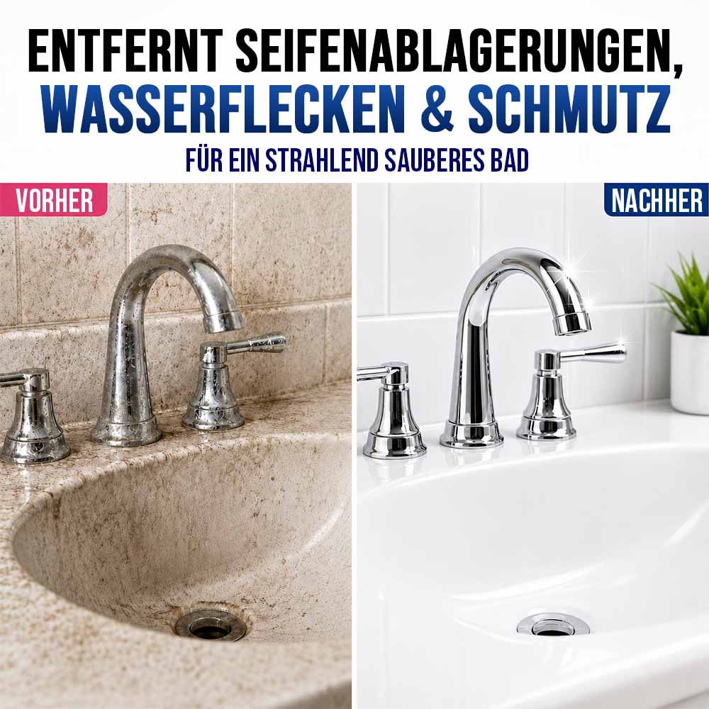 Jahrelangen Badschmutz wegsprühen — Stark gegen Kalk, Schimmel, Wasserflecken & mehr ✨