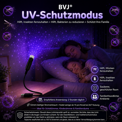 BVJ® Nachtlicht-Projektor – intelligenter holografischer Sternenprojektor🥳 Über 50.000 zufriedene Nutzer🏆