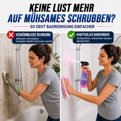 Jahrelangen Badschmutz wegsprühen — Stark gegen Kalk, Schimmel, Wasserflecken & mehr ✨