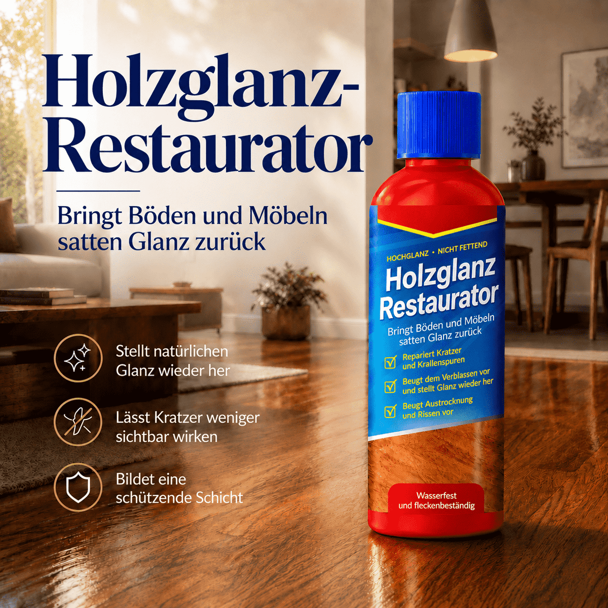 Holzglanz-Restaurator – Bringt Böden und Möbeln satten Glanz zurück✨