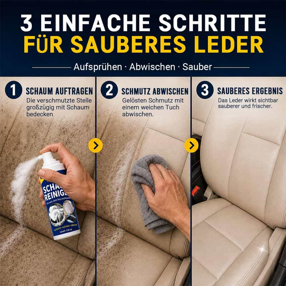 Entfernt jahrelangen Schmutz in Sekunden – kraftvoller Tiefenreinigungsschaum für den gesamten Autoinnenraum 🎄🎄