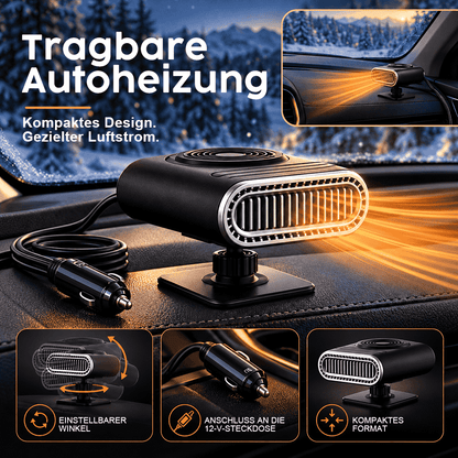 Tragbare Autoheizung – Schnelles Enteisen & Entfeuchten der Windschutzscheibe