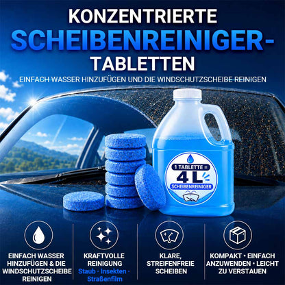 Konzentrierte Scheibenwasch-Tabletten – Einfach Wasser hinzufügen & die Windschutzscheibe reinigen🔥