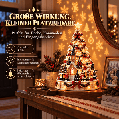 🎄 Magisches Weihnachtsdorf mit Projektion – 2 festliche Szenen