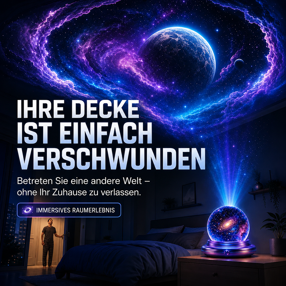 🔮 Nachtlicht-Projektor – intelligenter holografischer Sternenprojektor🔥